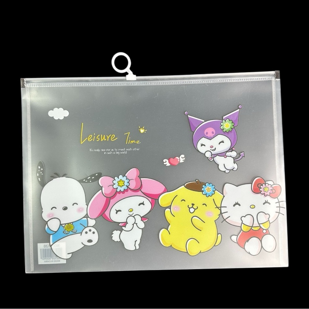 KUROMI & FAMILY Heavy Duty Ziplock Folder 12.5” x 9.75”